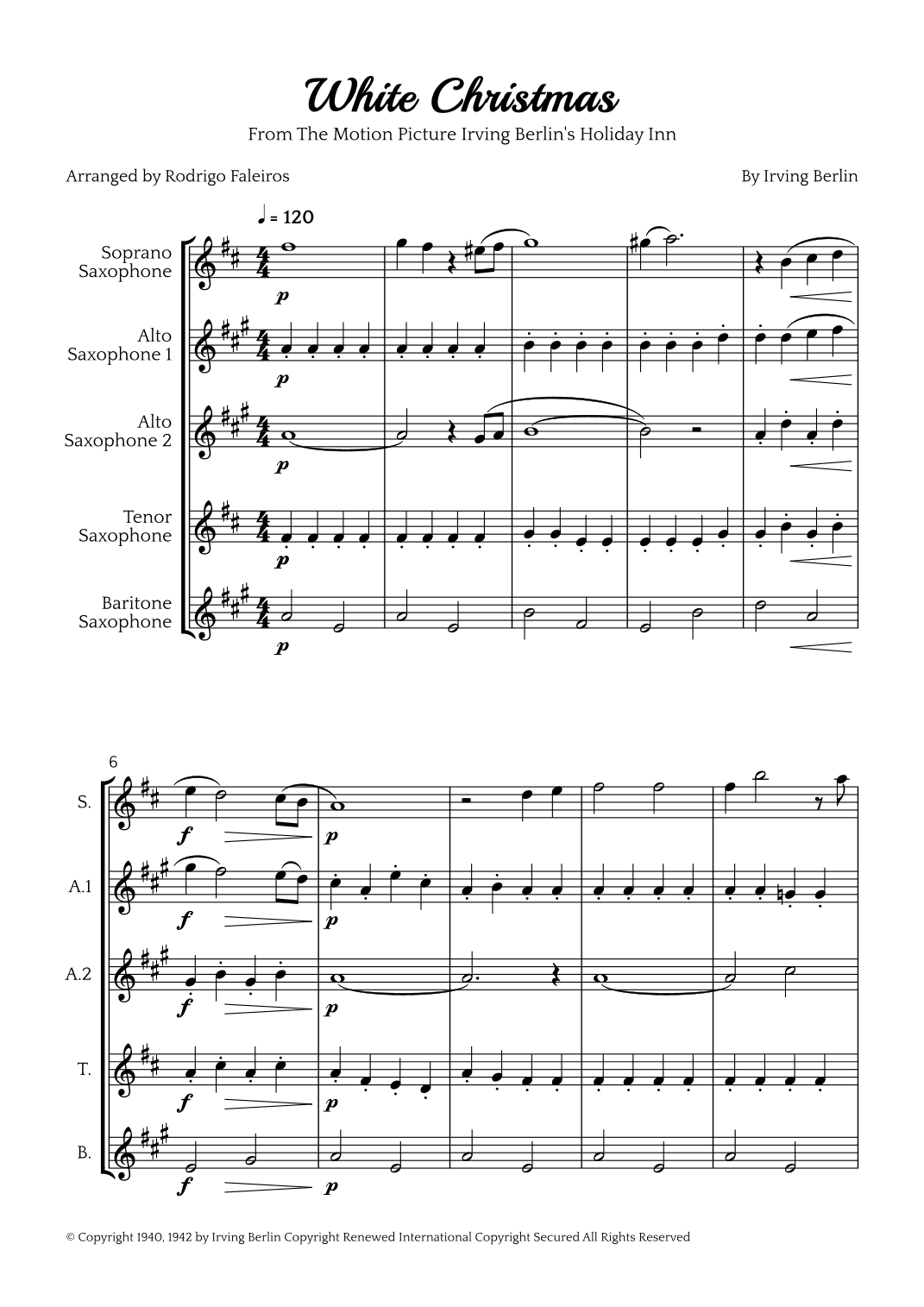 White Christmas (arr. Rodrigo Faleiros)