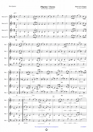 Pilgrims´ Chorus (arr. Josef STASTNY)
