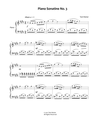 Piano Sonatine No. 3