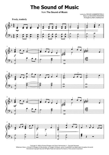 The Sound Of Music (arr. Mario Stallbaumer)