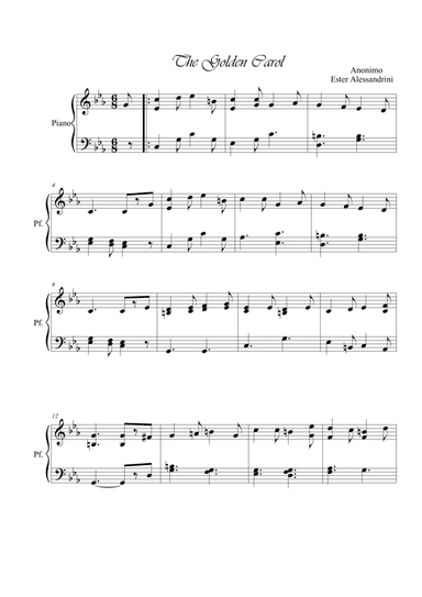 The golden carol (arr. Ester Alessandrini)