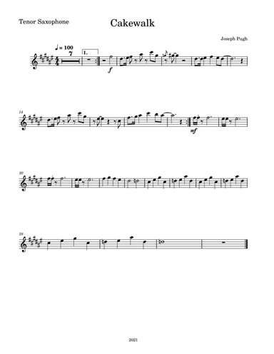 Cakewalk (Mixed Ensemble)