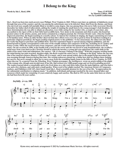 I Belong to the King (arr. Lyndell Leatherman)