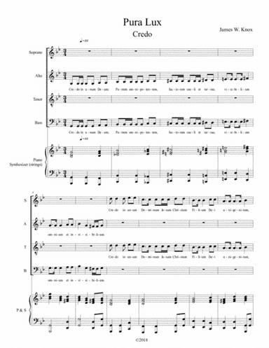Pura Lux Mass, Credo