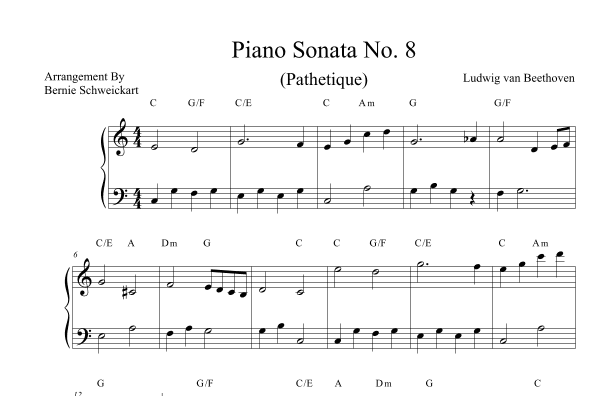 Pathetique (arr. Bernie Schweickart)