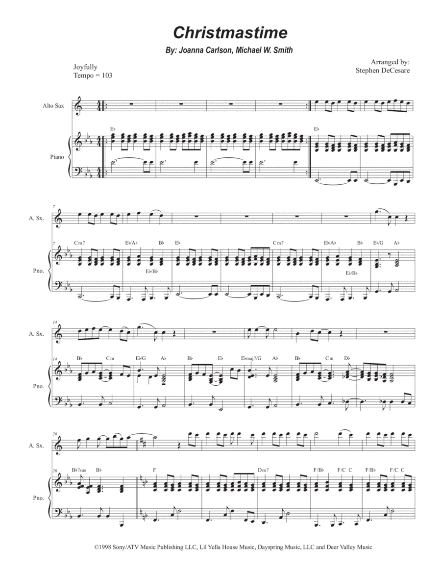 Christmastime (arr. Stephen DeCesare)