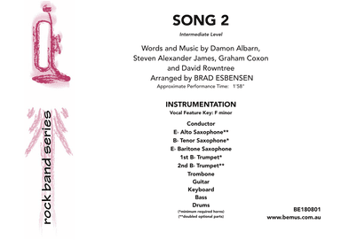 Song 2 (arr. Brad Esbensen)