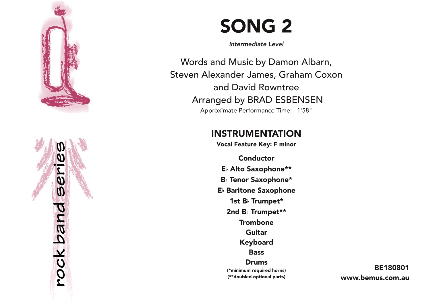 Song 2 (arr. Brad Esbensen)