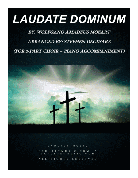 Laudate Dominum (for 2-part choir - Piano Accompaniment) (arr. Stephen DeCesare)