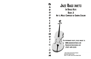 Jazz bass Duets book 3 in brass keys