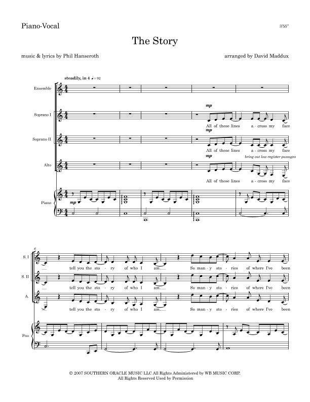 The Story (arr. David Maddux)