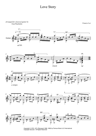 Love Story (arr. Ivan Paschoito)