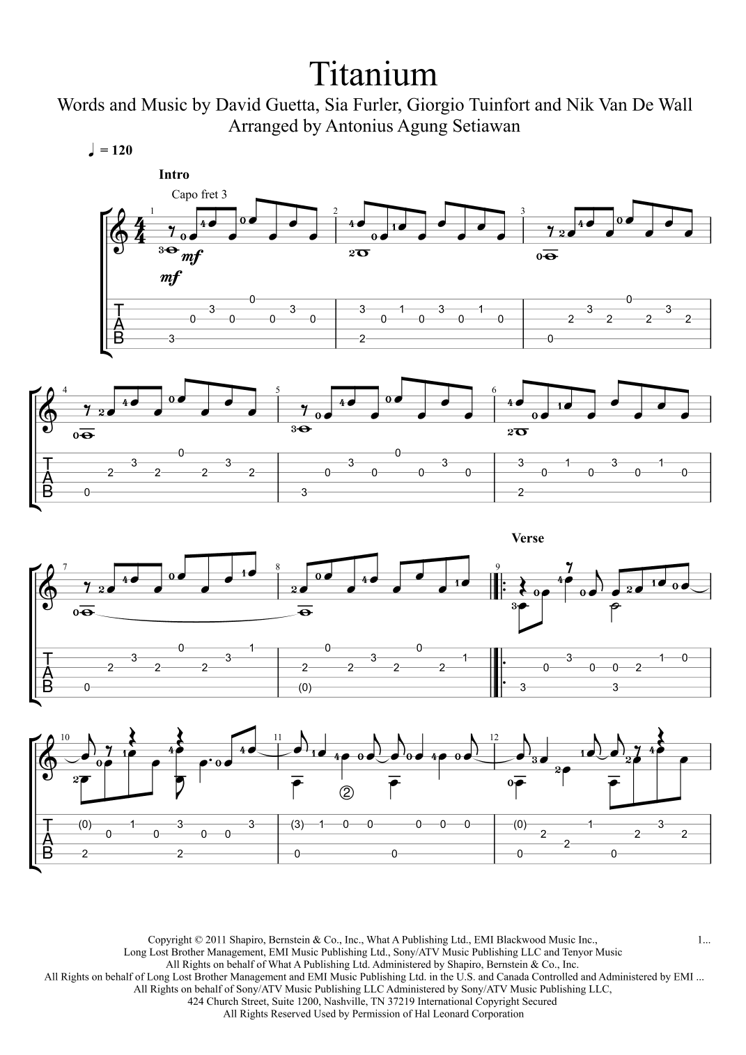 Titanium (arr. Antonius Agung Setiawan)