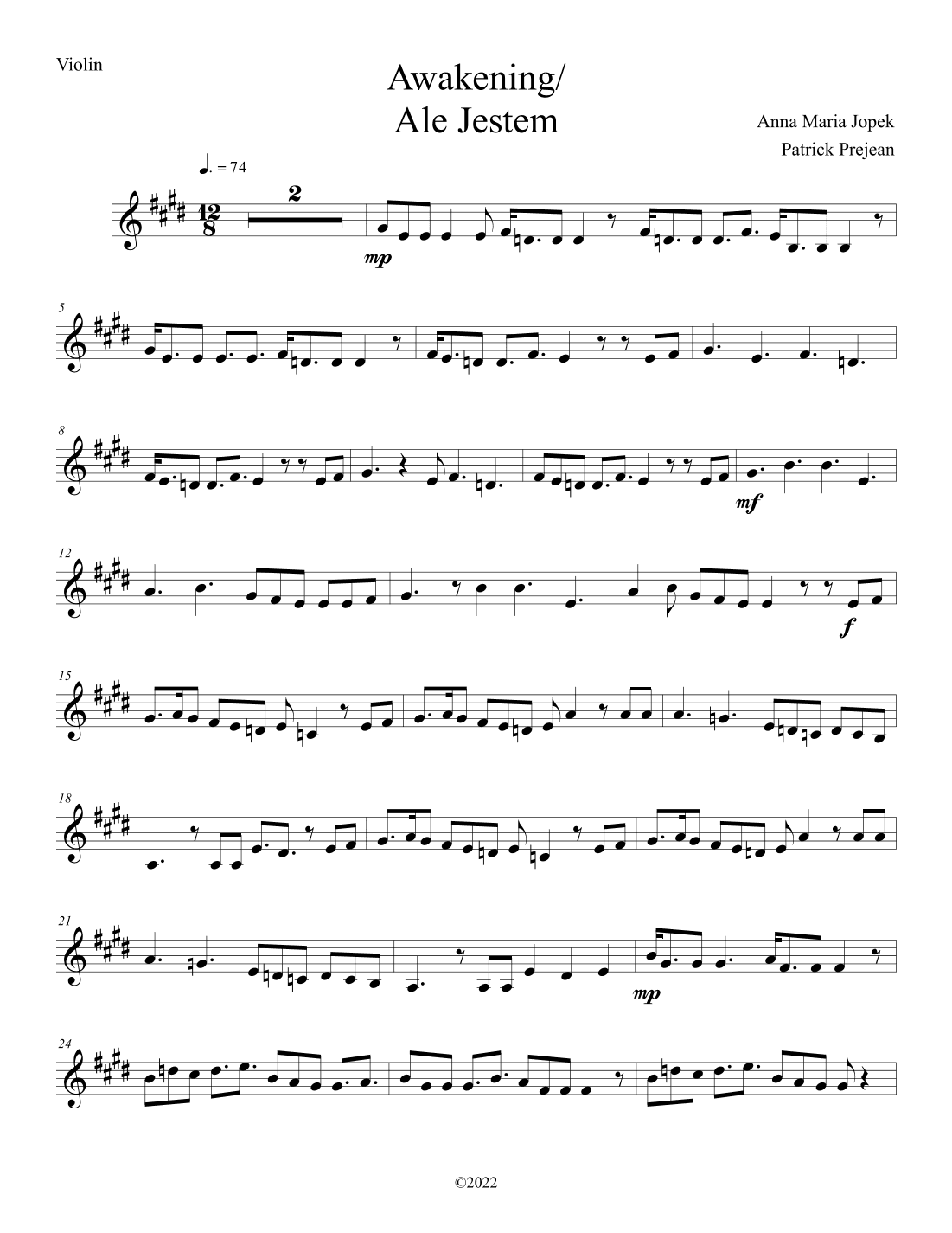 Pop and Video Game Music Arrangements