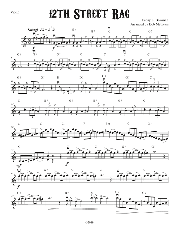 12th Street Rag (arr. Bob Mathews)