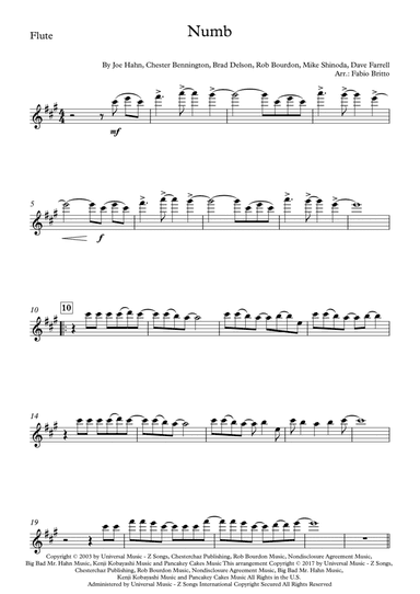 Numb (arr. Fabio Britto)