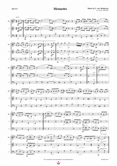 Menuetto (arr. Josef STASTNY)