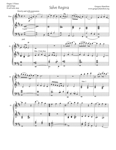 Salve Regina for Organ and Flute