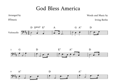 God Bless America ® (arr. BTmusic)