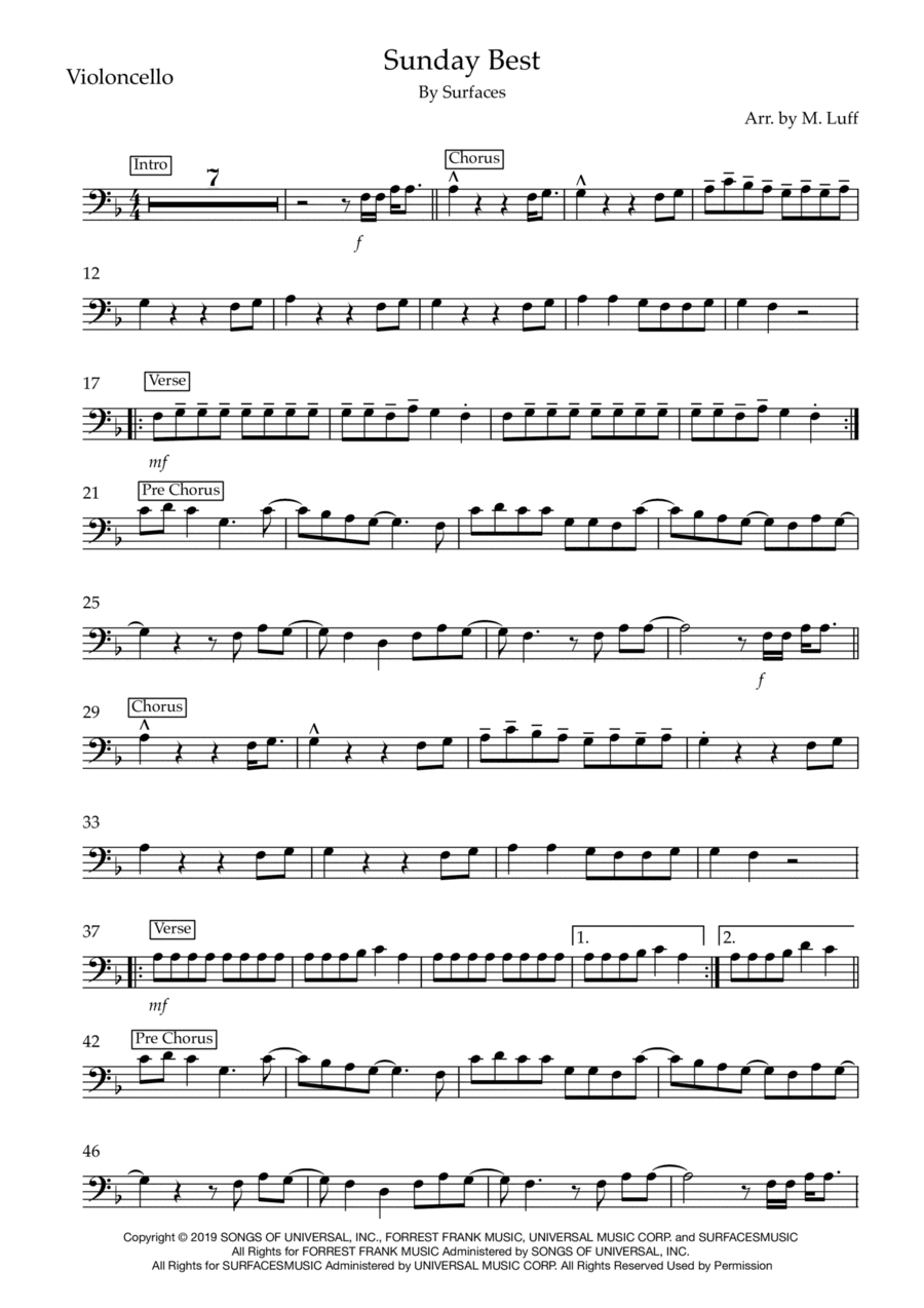 Sunday Best (arr. Matt Luff)