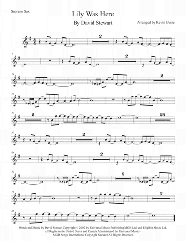 Lily Was Here (arr. Kevin Busse)