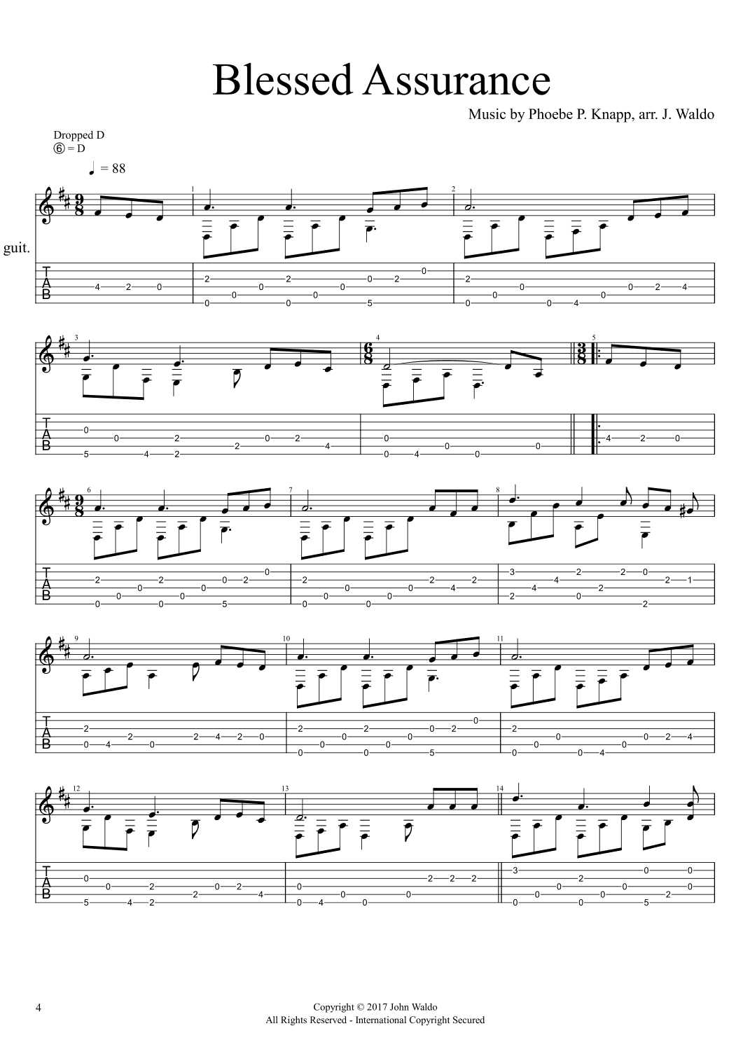 Blessed Assurance (arr. John Waldo)