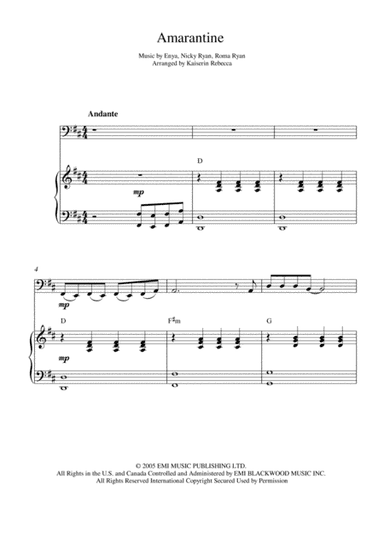 Amarantine (arr. Kaiserin Rebecca)