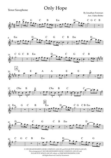 Only Hope (arr. Fabio Britto)