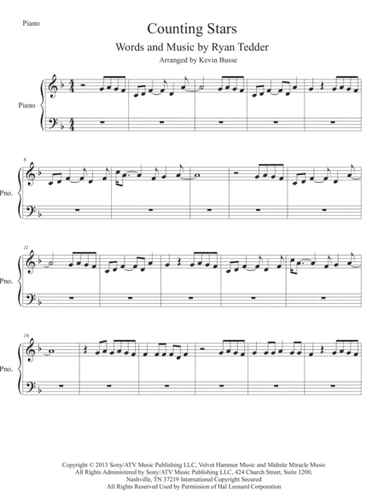 Counting Stars (arr. Kevin Busse)