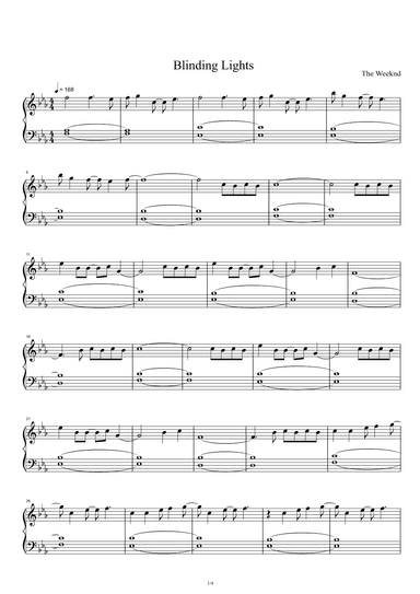 Blinding Lights (arr. The Weeknd)