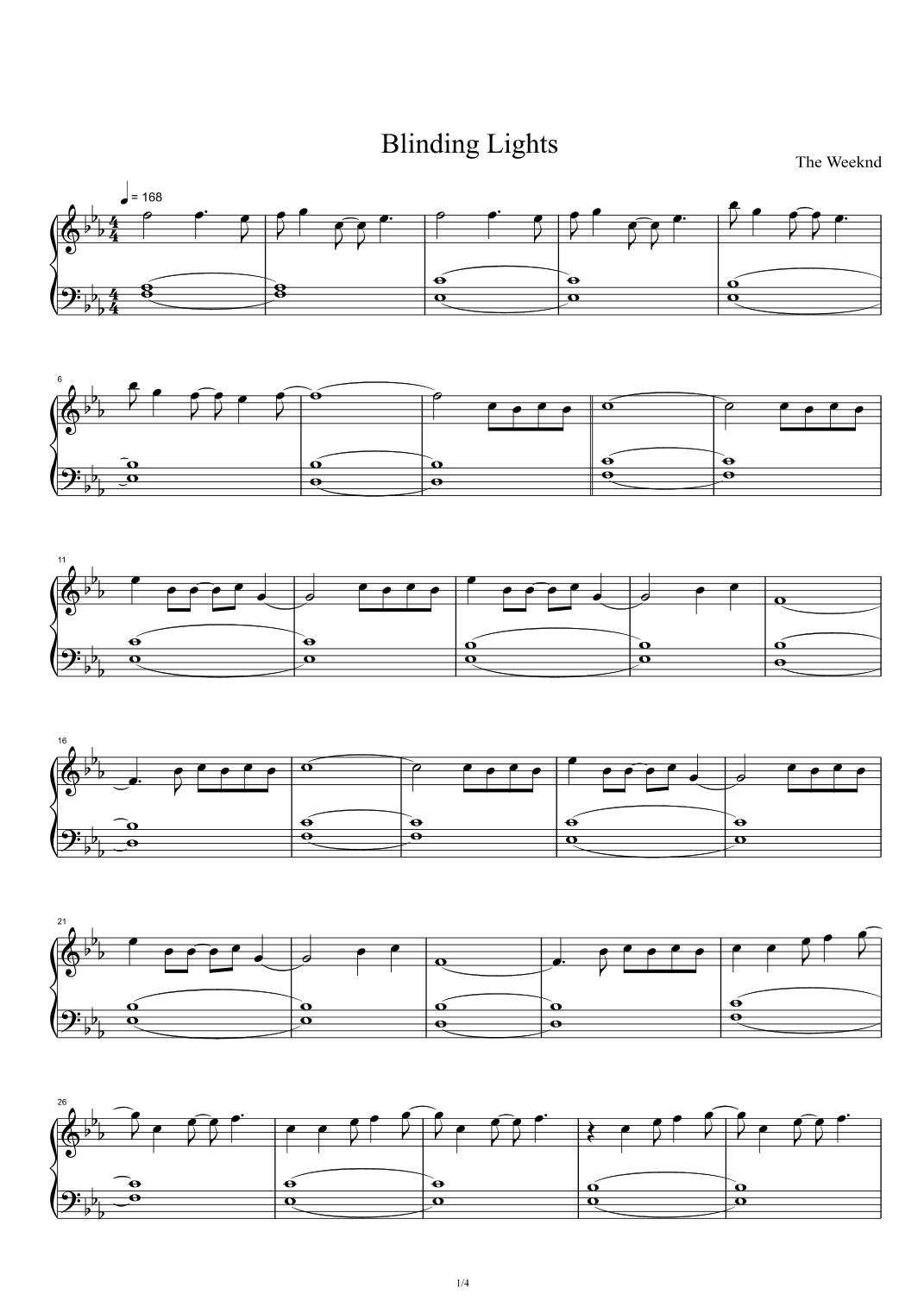 Blinding Lights (arr. The Weeknd)