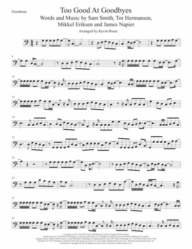 Too Good At Goodbyes (arr. Kevin Busse)