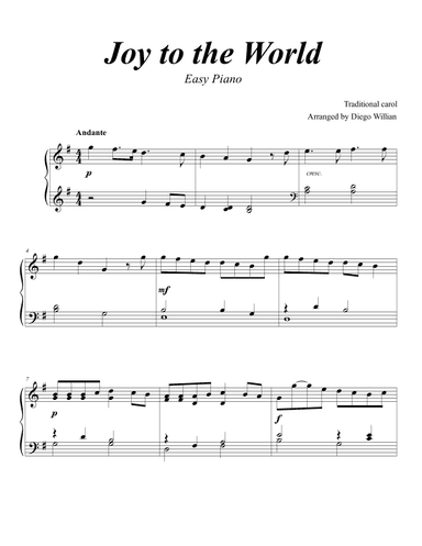 Joy to the World (arr. Diego Willian)
