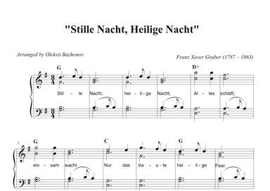 Stille Nacht, Heilige Nacht (arr. Arranged by Oleksii Bazhenov)