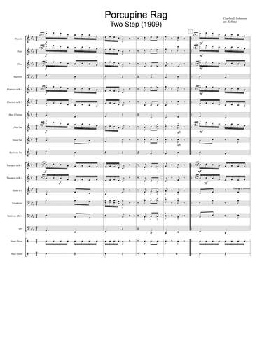 Porcupine Rag (1909) (arr. K.Sater)