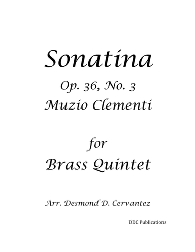 Sonatina Op. 36, No. 3 (arr. Desmond D. Cervantez)
