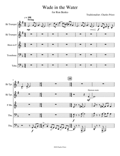 Wade in the Water (arr. Charles Priest)