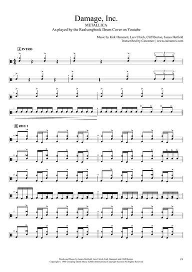 Damage, Inc. (arr. Realsongbook)