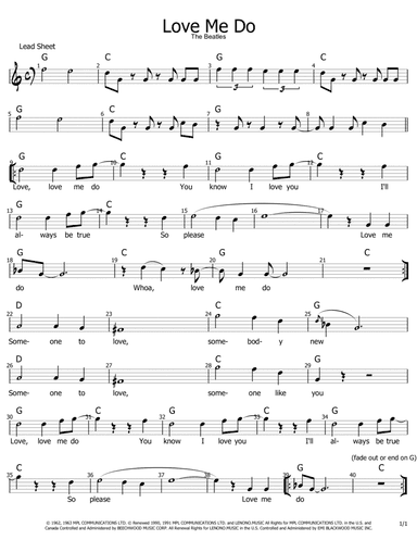 Love Me Do (arr. Philip Jackson)