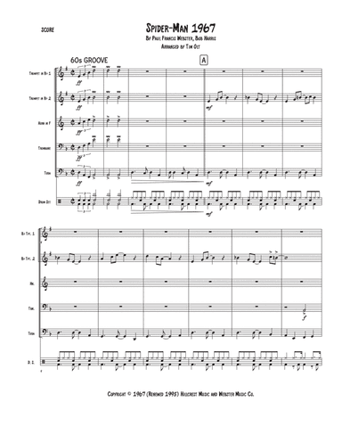 Theme From Spider Man (arr. Tim Olt)
