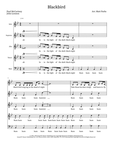 Blackbird (arr. Matt Parks)