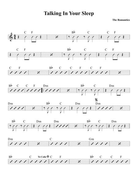 Talking In Your Sleep (arr. David M Fagnant)