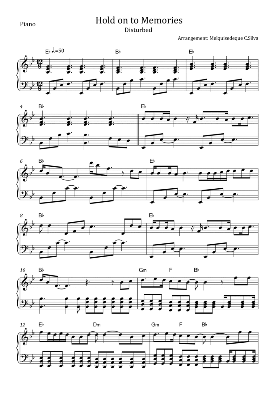 Hold On To Memories (arr. Melquisedeque C.Silva)