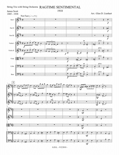 Ragtime Sentimental (arr. Glen D. Lienhart)