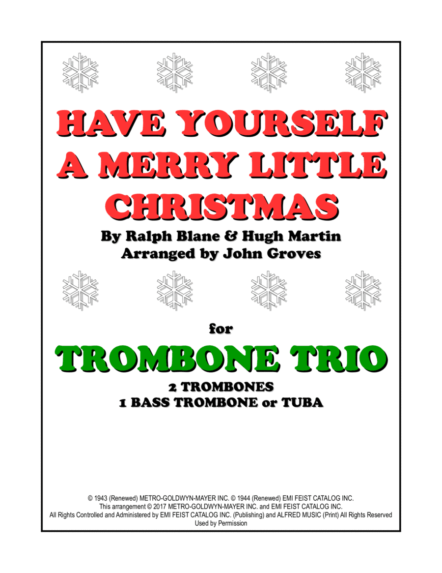 Have Yourself A Merry Little Christmas (arr. John Groves)