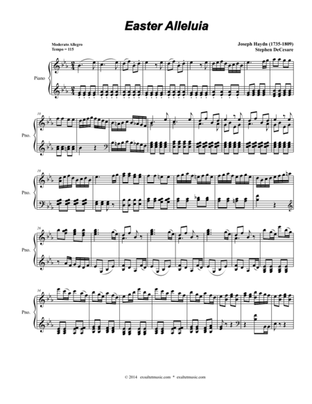 Easter Alleluia (Piano/Vocal Score) (arr. Stephen DeCesare)