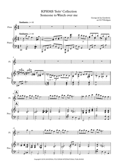 Someone To Watch Over Me (arr. Kevin P Holdgate)