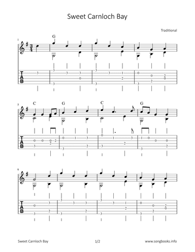 Sweet Carnloch Bay (arr. Bettina Schipp)