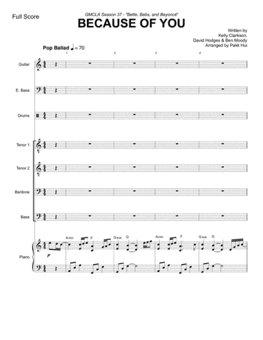 Because Of You (arr. Pakk Hui)