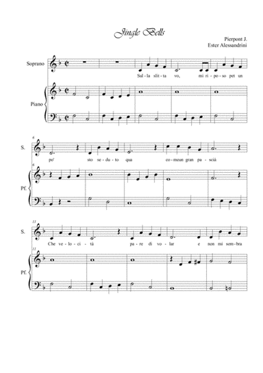 Jingle bells . Voce e e piano (arr. Ester Alessandrini)